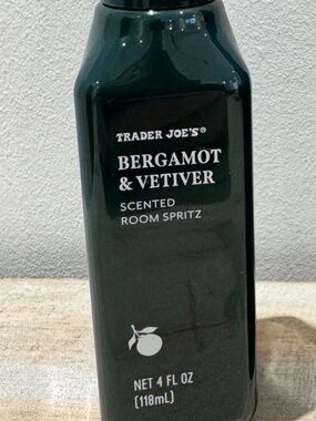 Trader Joe's Bergamot & Vetiver Scented Room Spritz 4oz Seasonal Edition I irish